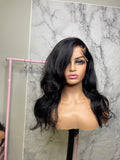 B5 Wig On Hand 18 Side Part Body Wave